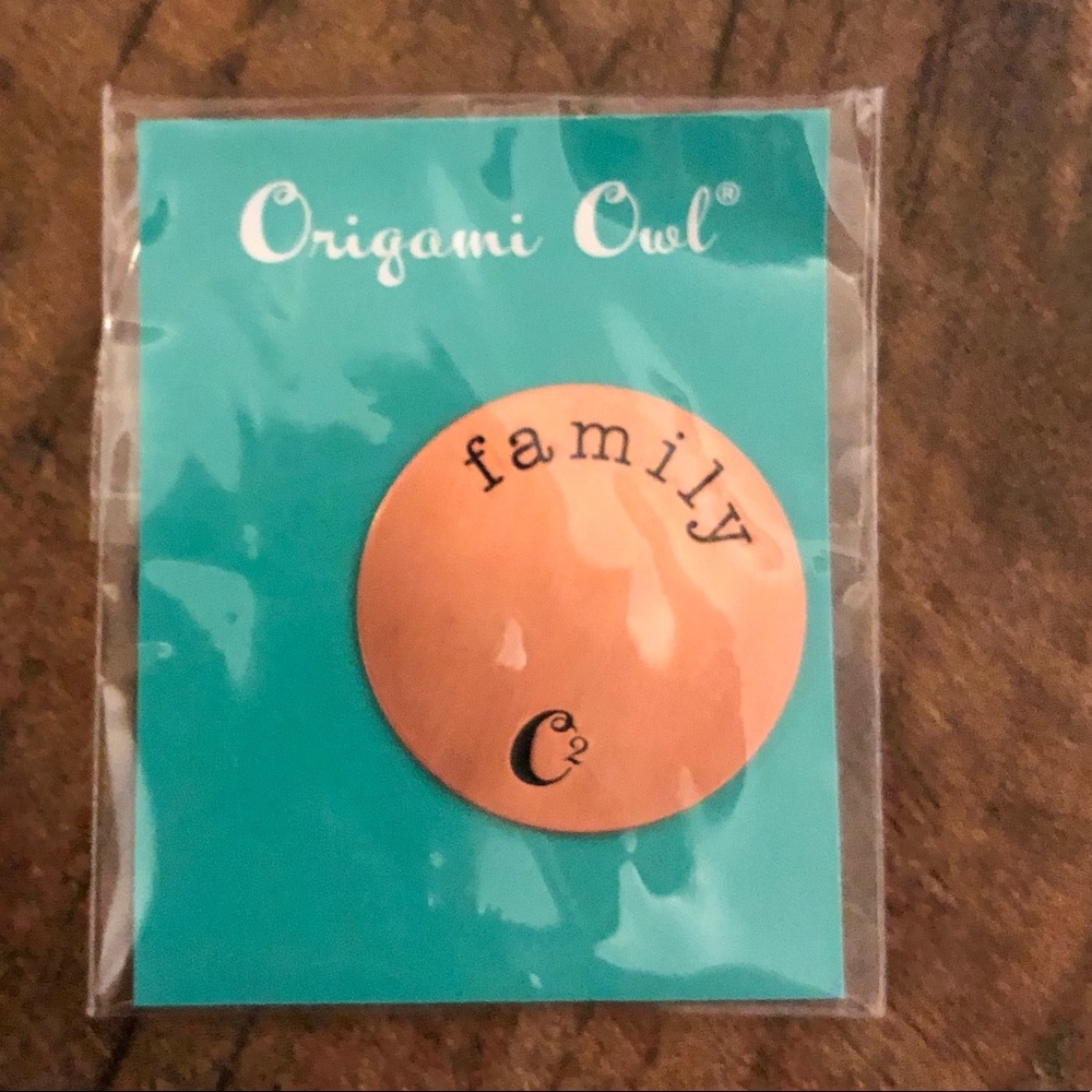 Origami owl family large plate